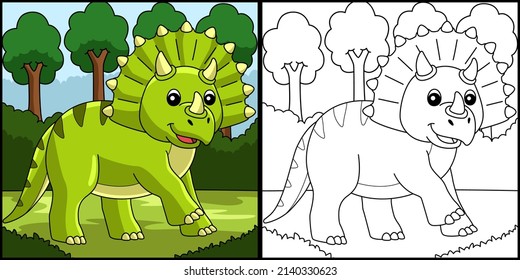 Desenho de dinossauro para colorir para crianças premium vector