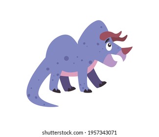 triceratops dinosaur on white background