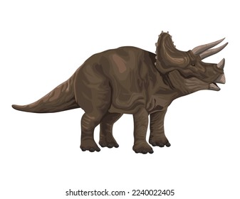 triceratops dinosaur prehistoric animal icon