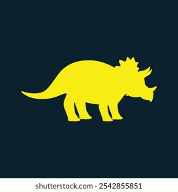 Triceratops Dinosaur trendy artwork delightful abstract vector illustration colorful practical design.eps