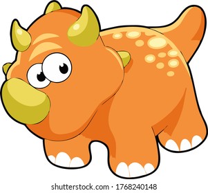 triceratops dinosaurs vector art comic