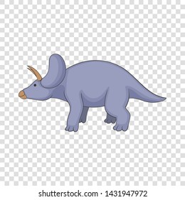 Triceratops icon. Cartoon illustration of triceratops vector icon for web