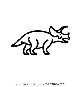 Triceratops Icon , vector, illustration