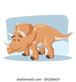 triceratops illustration vector illustration design