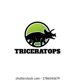 Triceratops Logo Template Design Vector