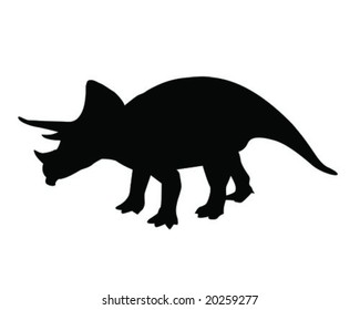 triceratops vector illustration