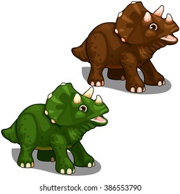 Triceratops. Vector illustration.