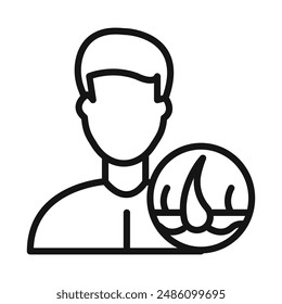 Marca de icono tricólogo en estilo relleno