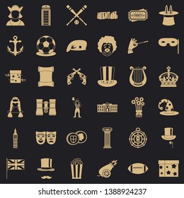 Trick icons set. Simple style of 36 trick vector icons for web for any design
