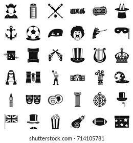 Trick icons set. Simple style of 36 trick vector icons for web isolated on white background