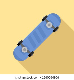 Trick skateboard icon. Flat illustration of trick skateboard vector icon for web design