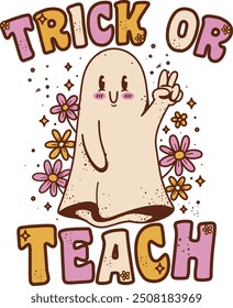 Trick or Teach vector Art Designs