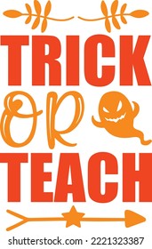 trick or teach vector file