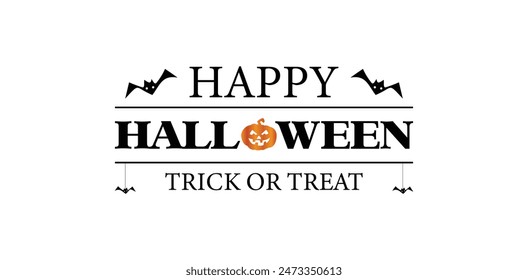 Trick or Text Fashionable Halloween Design