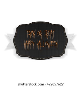 Trick or Theat, Happy Halloween Text on Banner