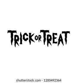 Trick Threat Text Banner White Background Stock Vector (Royalty Free ...