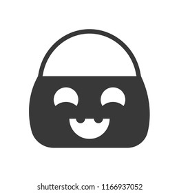 trick or treat bucket, Halloween related, glyph icon design