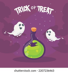 trick or treat cartel with ghosts and potion