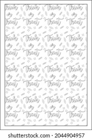 Trick or Treat Coloring Pages Halloween Pattern