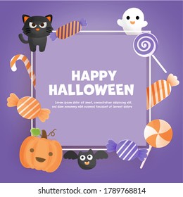 Trick or Treat Concept with copy space.