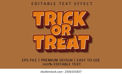 Trick Treat editable text effect font.halloween theme text style.