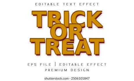 Trick Treat editable text effect font.halloween theme text style.