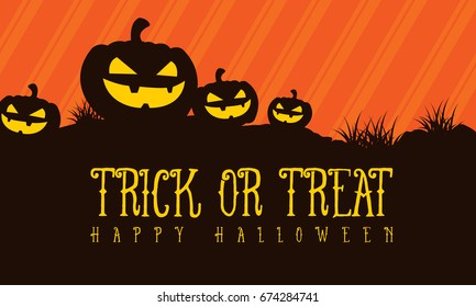 Trick or treat Halloween background