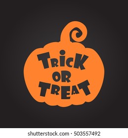 Trick or treat halloween background. Vector template