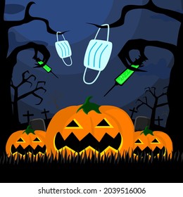 Trick or Treat the Halloween concept during the coronavirus pandemic