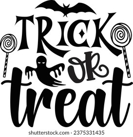 Trick or treat Halloween design