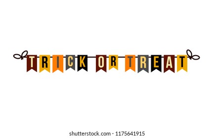 trick or treat, halloween garland