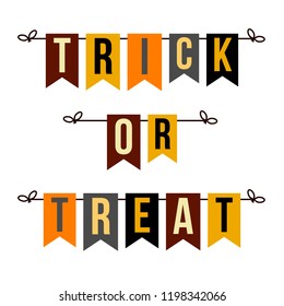 trick or treat, halloween garland