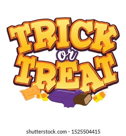 Trick or Treat Halloween graphic