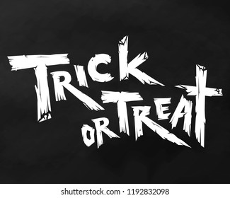 Trick or Treat Halloween. Trick or Treat lettering. 