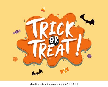 TricK or Treat | Halloween Party Vector | vector image