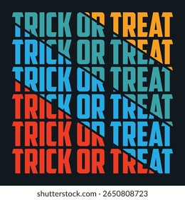Trick or Treat Halloween social media saudação web banner template em laranja e cores pretas e laranja