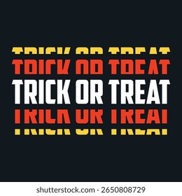 Trick or Treat Halloween social media saudação web banner template em laranja e cores pretas e laranja