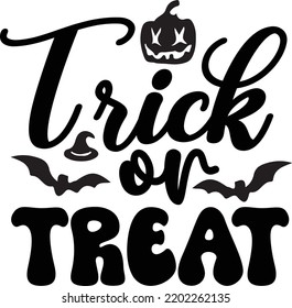 Trick Or Treat Halloween svg design cut files svg