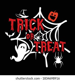 Trick or Treat - Halloween t shirt design vector