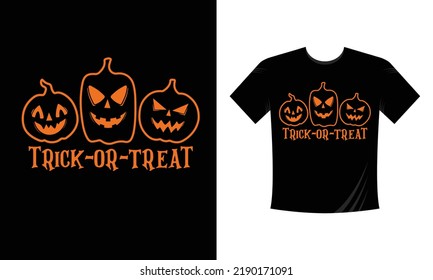 trick or treat Halloween t shirt vector svg designs