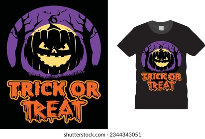 trick or treat, Halloween t shirt design,  Unique , Colorful, eye-catching and High-Quality “Halloween T-Shirt design” Halloween t-shirt design template easy to print all-purpose.