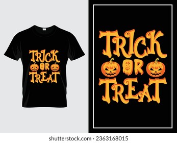 Trick or treat Halloween t shirt design illustration vector 