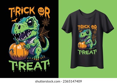 Trick or treat halloween t shirt design.