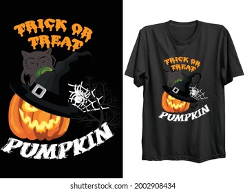trick or treat halloween t-shirt design 