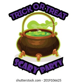 Trick or Treat Halloween T-shirt Design