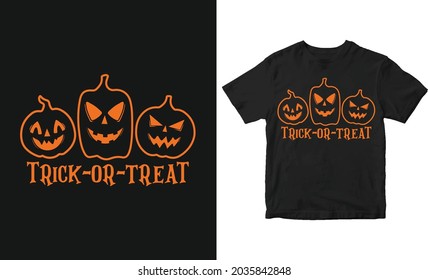 Trick or treat Halloween T-shirt Design