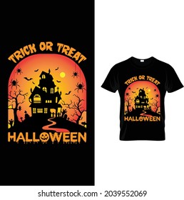  Trick Or Treat Halloween T-Shirt Design.