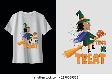 trick or treat halloween t-shirt design