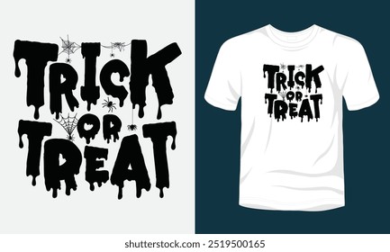 Truco o trato diseño de camiseta de Halloween