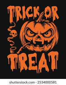 TRICK OR TREAT, HALLOWEEN_T-SHIRT DESIGN